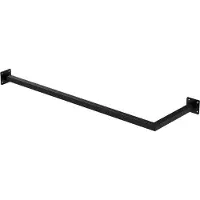 ML-Design Kledingstang hoek Allie | staal zwart 92x30x6 cm wandstangen | NADUVI