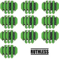 Ruthless 10 Sets (30 stuks) flights Multipack - Van Gerwen Groen - darts flights - Cadeau