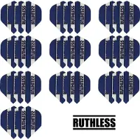 Ruthless 10 Sets (30 stuks) flights Multipack - Blauw - darts flights