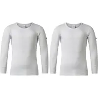 Gentlemen - 2 heren thermo T-shirts - lange mouw - 50% polyester en 50% modal - wit - maat M