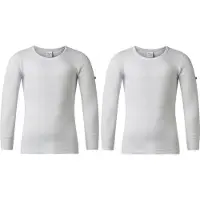 Gentlemen - 2 heren thermo T-shirts - lange mouw - 50% polyester en 50% modal - wit - maat L