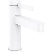 Hansgrohe Wastafelmengkraan Finoris Eengreeps 100 met Push-Open Afvoer Mat Wit