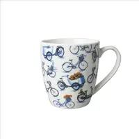Heinen Delfts Blauw Mok Fietsen - Kleur - Keramiek - 200 ml