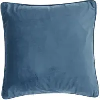 Tiseco HOME STUDIO - Kussen (gevuld) Fluweel - Vierkant - 60x60 cm - blue fusion