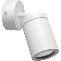 Ideus Tenor Opbouwspot - 1x GU10 Fitting - IP44 - 1 spot op plafondplaat - Mordern - Wit - excl. lichtbron - Opbouwspot Badkamer, woonkamer, slaapkamer of keuken.
