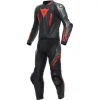Dainese Laguna Seca 5 2-Delig Pak Zwart Antraciet Fluo Rood Maat 46