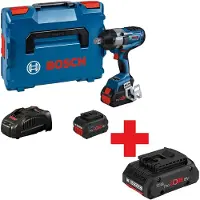 Bosch GDS 18V-1050 H 18V Li-Ion Accu BiTurbo Slagmoeraanzetter Set (2x 8,0Ah) In L-Boxx - 1700Nm - 3/4" - Koolborstelloos