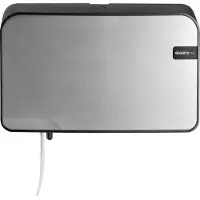 Euro Products Toiletroldispenser Quartz Duo 21,8 X 33 Cm Zilver