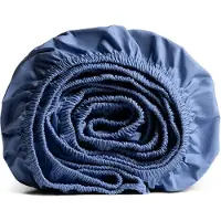 Yumeko Hoeslaken Percal Katoen 140x200 Blauw - Eco, Bio & Fairtrade