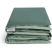 Yumeko Kinderdekbedovertrek Percal Katoen 120x150 Groen - Eco, Bio & Fairtrade