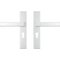 Axa binnendeurbeslag Edge PC55 met deurklink Riga aluminium F1