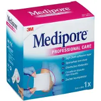 3M Medipore Surgical Tape 5cmx10m 1 St Pleister