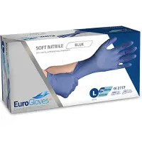 Eurogloves Soft-Nitrile Handschoenen - Blauw - 200st
