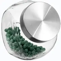 Secret De Gourmet 3x stuks snoeppotten/voorraadpotten 2,1L glas met RVS deksel - Voorraadpot
