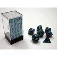 Chessex Zee gespikkelde polydobbelsteen set 7 stuks