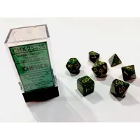 Chessex Gouden Recon Gespikkelde Polydice Dobbelsteen Set 7 stuks