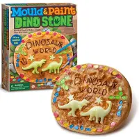 4M Knutselen - Giet En Verf - Dino Steen - Creatief Speelgoed - 5+