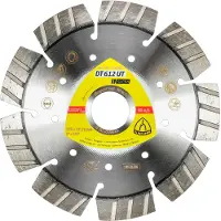 Klingspor 334045 DT 612 UT Supra Diamanten doorslijpschijf Diameter 125 mm Boordiameter 22.23 mm Bouwmaterialen, Beton, universeel, Oud gewapend beton,