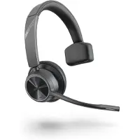Poly VOYAGER 4310 UC On Ear headset Bluetooth Mono Zwart Ruisonderdrukking (microfoon), Noise Cancelling Microfoon uitschakelbaar (mute) Telefoon
