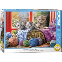 Eurographics Knittin' Kittens Puzzel (500 XL stukjes)