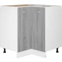 vidaXL Keukenkastje Lyon 75,5x75,5x81,5 cm bewerkt hout grijs sonoma eiken