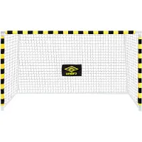 Umbro Voetbaldoel - Voetbal Goal 300 x 200 x 110 cm - Voetbalgoal Groot - Buitenspeelgoed voor Kinderen en Volwassenen - Snelle Montage - Voetbal Training Doel - Metaal - Zwart/ Geel