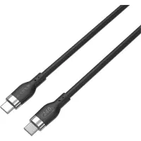 Hyper HyperJuice Siliconen USB-C naar USB-C Kabel – 2 meter – Gemaakt van super zacht knoopvrij siliconen - 240W PD 3.1 EPR – 480 Mbps USB 2.0 snelheid – Zwart - Zwart
