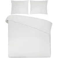 DoubleDry Dekbedovertrek 100% natuurlijk katoen tweepersoons 200x200/220 cm +