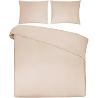 DoubleDry Dekbedovertrek 100% natuurlijk katoen tweepersoons 200x200/220 cm +