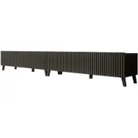 Meubella TV-Meubel Pepinos 2 - Mat zwart - 300 cm
