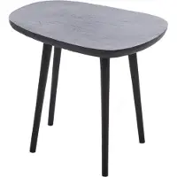 Light & Living Bijzettafel 48x32x37 cm PUNO mat zwart (Zwart, 48x32x37cm)