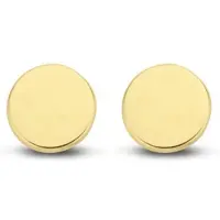 New Bling Goud 9NBG-0098 Oorknop Rondje - Glad - 3mm - Goud