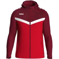 Jako Sportjas lichtrood / donkerrood / wit