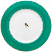 Pip studio Gebaksbord Love Birds Emerald 17 cm (Set van 6)