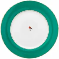 Pip studio Dinerbord Love Birds Emerald 26,5 cm (Set van 6)