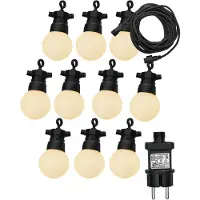 Luxform Tuinlamp Party Light Honolulu Black 10 Lumen (10x)