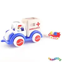 Viking Toys - Grote ambulance in doos