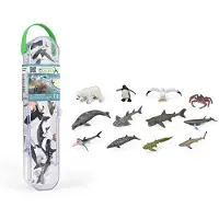Collecta Figurine Mini Set - 12 Zeedieren - Zeedieren - Handgeschilderd - Miniatuur