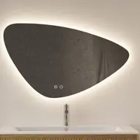 Gliss Design Spiegel Strano Organic Framework Rond Verlichting Met Spiegelverwarming 120cm