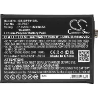123accu OnePlus BLP827 accu (7.4 V, 2200 mAh, huismerk)