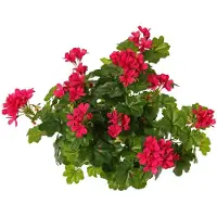Top Art Topart Kunst nep boeket geranium fuchsia roze 40 cm - Kunstbloemen