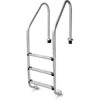 W'eau RVS zwembadtrap 3 treden - AISI 304