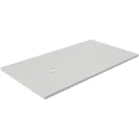 Luca Varess Classy douchebak 160 x 90 cm composietmarmer mat wit rock structuur