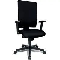 Topstar Light Star 20 bureaustoel zwart (incl. T2 armleggers)