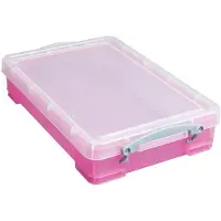 Really Useful Box opbergdoos 4 liter | transparant roze