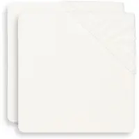 Jollein - Aankleedkussenhoes Badstof 50x70cm - Zachte Hoes Baby Aankleedkussen - Ivory - 2 Stuks