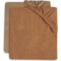 Jollein Aankleedkussenhoes Badstof 50x70cm Caramel/Biscuit (2pack)