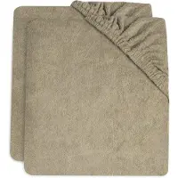 Jollein - Aankleedkussenhoes Badstof 50x70cm - Zachte Hoes Baby Aankleedkussen - Olive Green - 2 Stuks