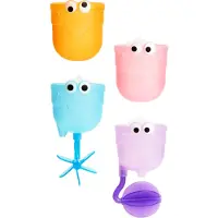 Munchkin Badspeelgoed - Falls - Watertrechter en Bekers - Set van 4 bekertjes met watertrechter - Speelgoed voor in bad - Vanaf 6 maanden