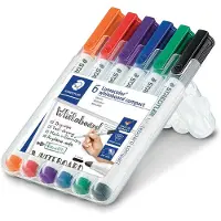 Staedtler Lumocolor Whiteboard-marker 97% Gerecycled Viltstift - 6 Stuks